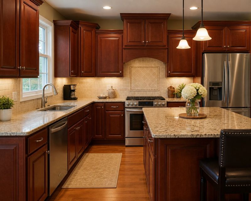 Cherry Cabinet Remodeling in Marysville, OH